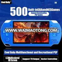 4.3 Inch screen LCD Muilt Functions Handheld Game Console Built-in 300 Games Support Downloading